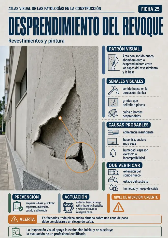 Ficha 25 · Desprendimiento del revoque
