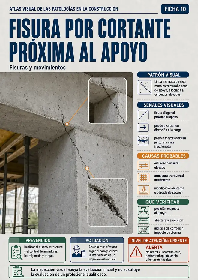 Ficha 10 · Fisura por cortante próxima al apoyo