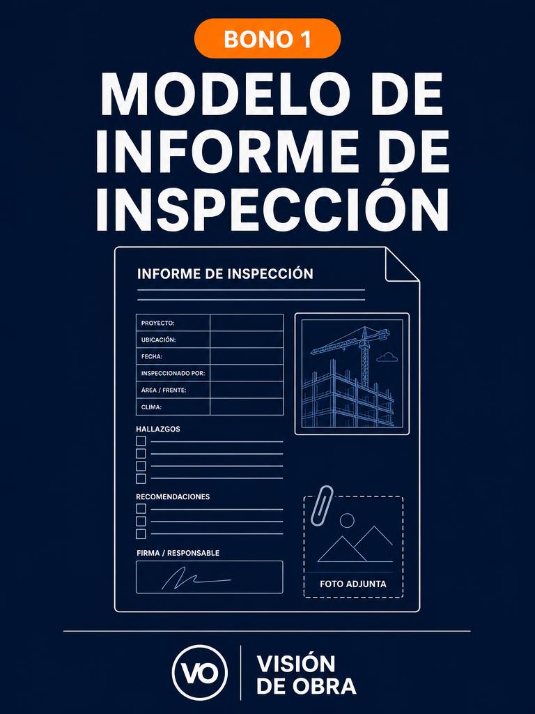 Portada: Modelo de Informe de Inspección